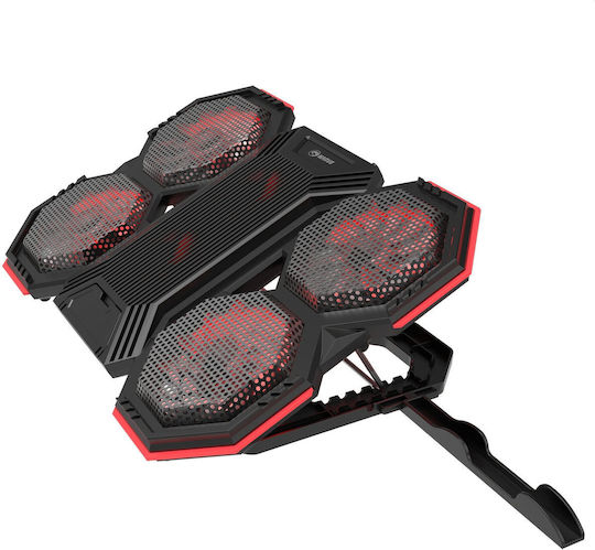 Marvo FN-41 Cooling Pad για Laptop έως 17.3" με 6 Ανεμιστήρες και Φωτισμό