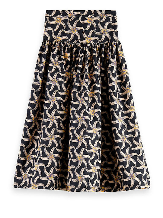 Scotch & Soda High Waist Mini Skirt in Black color