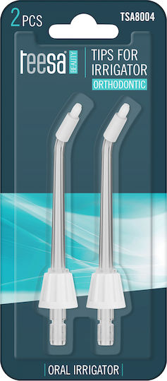 Teesa Elektrische Zahnbürstenköpfe für Flosser TSA8004 2Stück