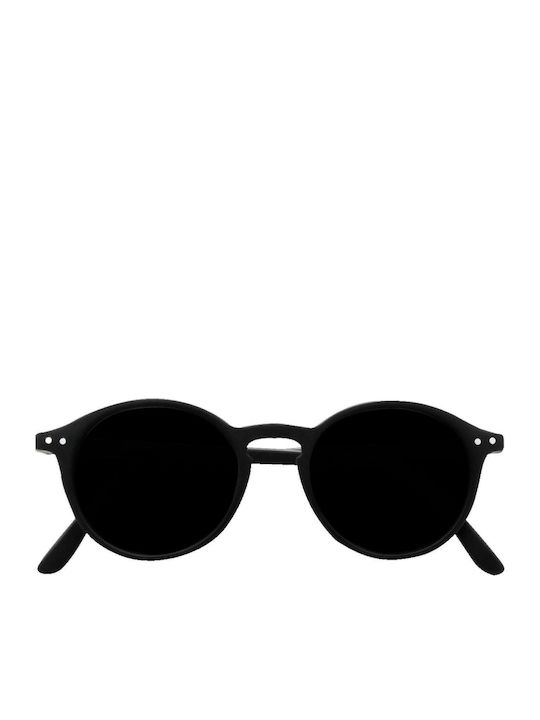 Izipizi #d Στρογγυλά Παιδικά Γυαλιά Ηλίου Black για 5-10 Ετών