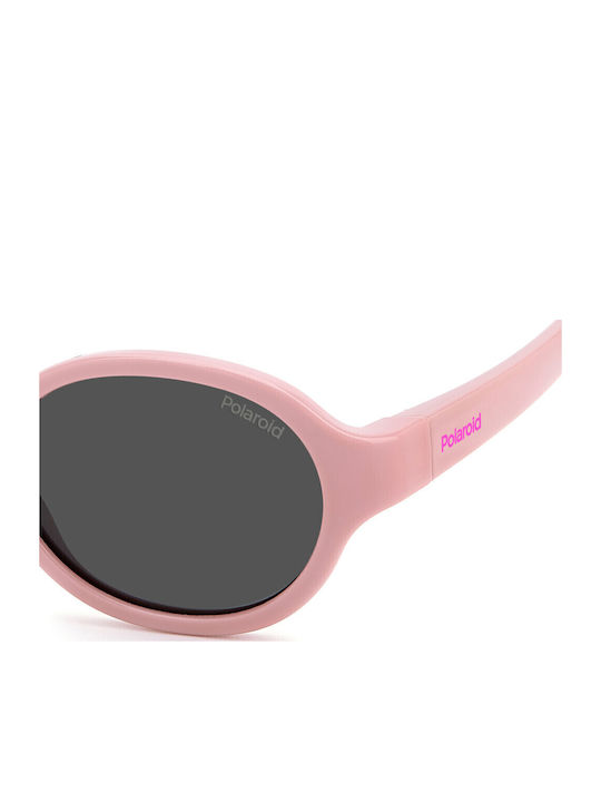 Polaroid Oval Baby Sunglasses with Polarized Lens Pink for 1-4 Years
