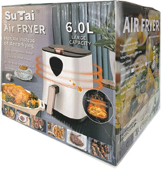 SU TAI ST-606 Heißluftfritteuse 6lt Weiß