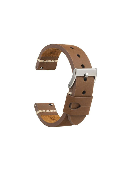Diloy Straps Leather Strap Brown 22mm