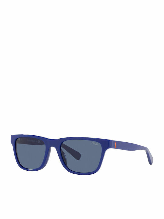 Ralph Lauren Quadratische Kinder-Sonnenbrillen Blau