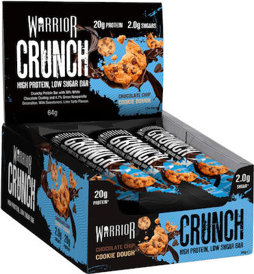 Warrior Crunch Блокчета с 20гр Протеин & Вкус Банофи пай 12x64гр