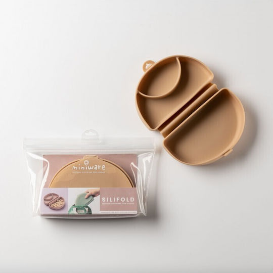 Miniware Baby Food Plate made of Silicone Beige
