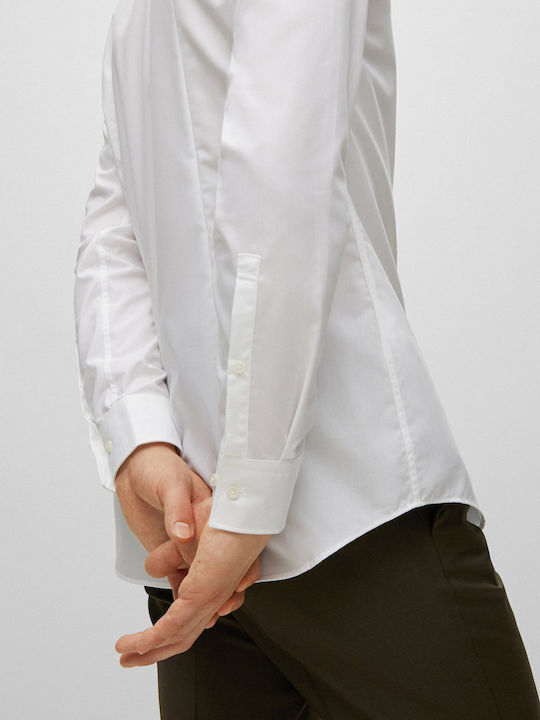 Kenno Long-sleeved Cotton Shirt White