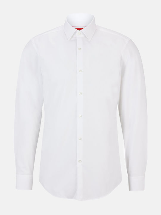 Kenno Long-sleeved Cotton Shirt White