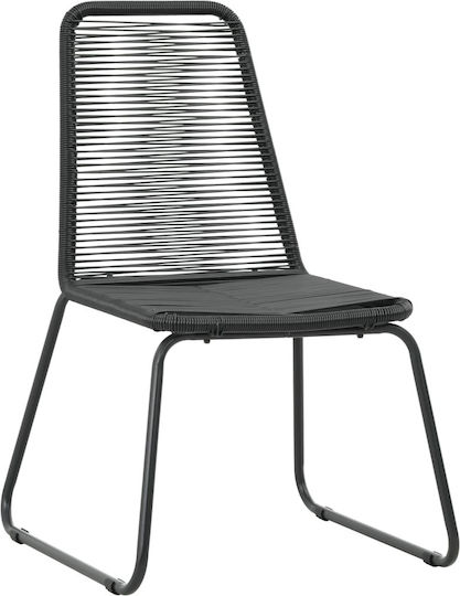 Garten- und Outdoor-Möbelsets für kleinen Raum 3 Stück Schwarz