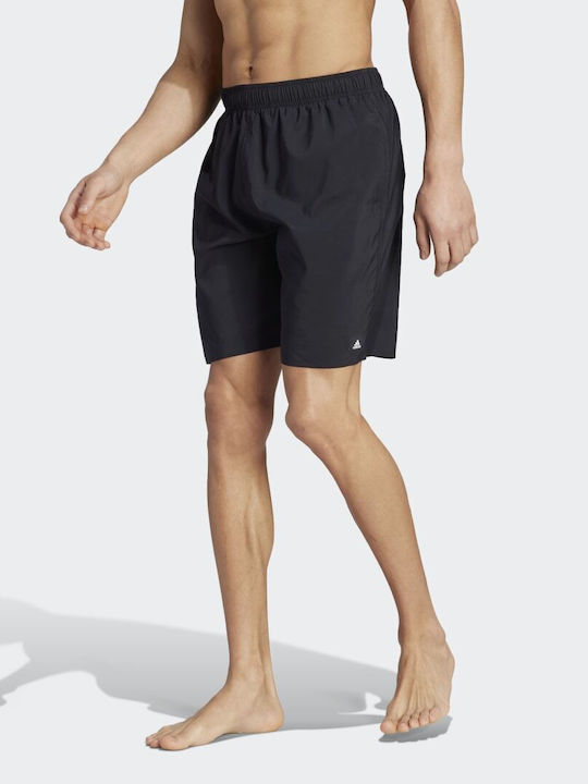 Adidas Solid CLX Men's Swimwear Shorts Black