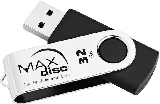 MediaRange MAXdisc 32GB USB 2.0 Stick Ασημί