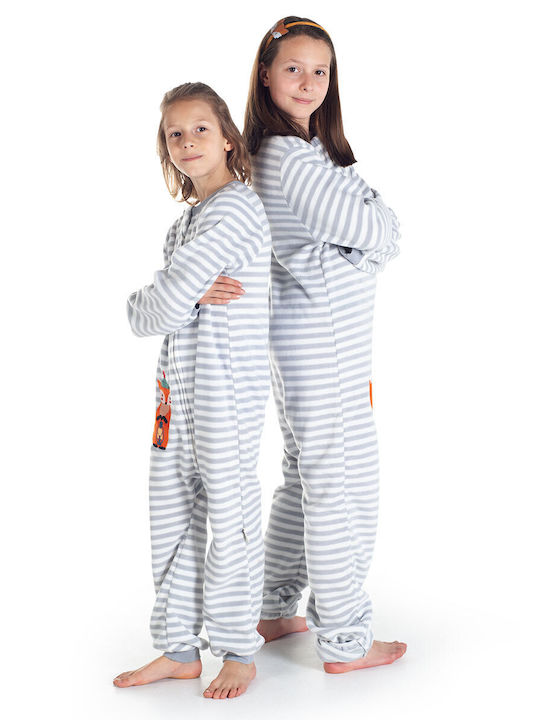 Owli Pijama întreagă pentru copii De iarnă Albă