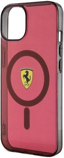 Ferrari Back Cover Silicon Roșu (iPhone 14)
