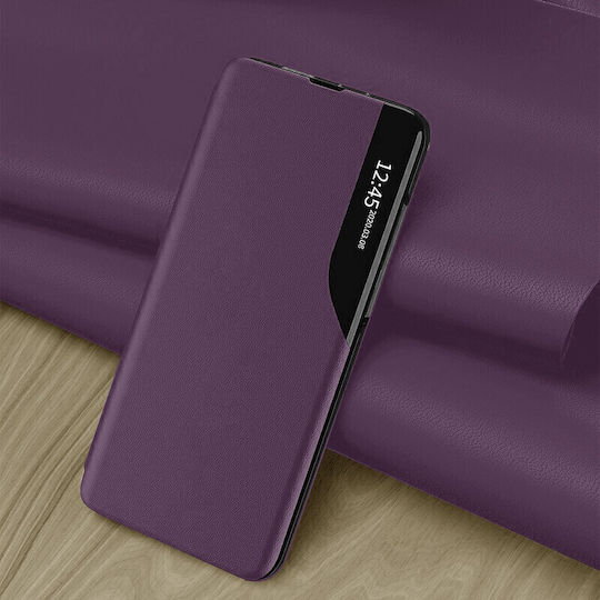 Techsuit eFold Buchen Sie Synthetisches Leder Lila (Huawei P30 Pro)