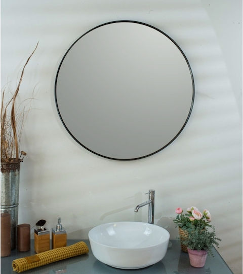 SLIM80COPPER Καθρέπτης 80x80см Оранжев