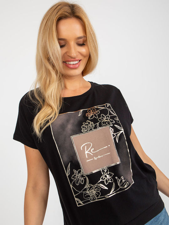 Rue Paris Γυναικείο T-shirt Μαύρο