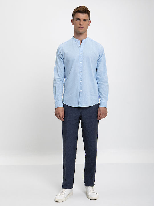 Shirt Mao Modern Fit Winfield Blue