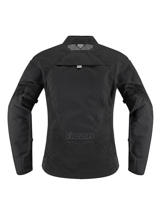 Icon Mesh AF Damen Motorradjacke 4 Jahreszeiten Black