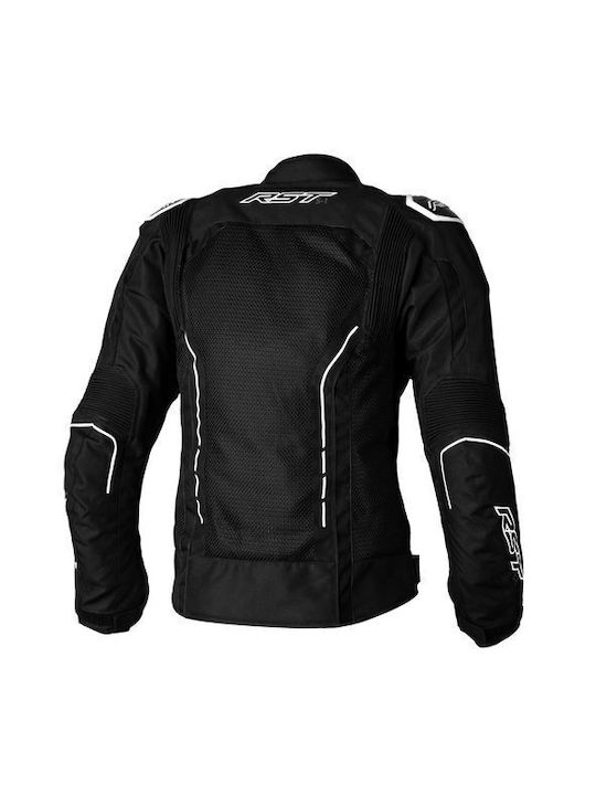 RST Textile S1 Mesh Vară Femeiesc Jachetă de Motocicletă Impermeabil Negru