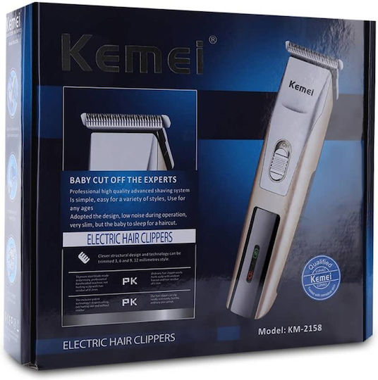 Kemei Rechargeable Hair Clipper Gold KM-2158