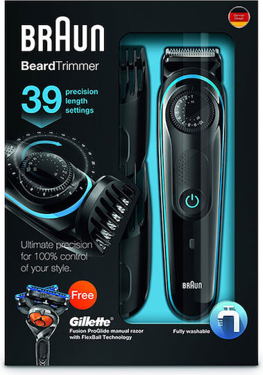 Braun BT3040 Set De Mașină De Tuns Reîncărcabilă Neagră BT3040