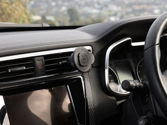 Quad Lock Car Mobile Mount with Magnet and Wireless Charging MagSafe Black