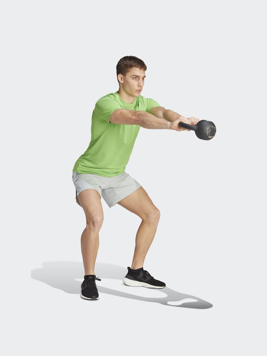 HIIT Bermudă Sportivă de Bărbați Argintie