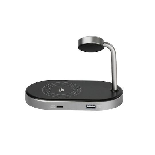 Verbatim Ασύρματος Φορτιστής (Qi Pad) 44W Quick Charge 3.0 Μαύρος (WCS-02 3-in-1 Qi)