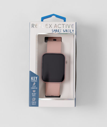 Reflex Active Series 13 36mm Αδιάβροχο Smartwatch με Παλμογράφο (Ροζ)