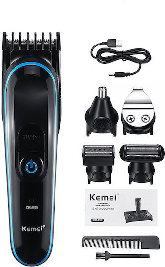 Kemei Professionelles Set Wiederaufladbar Haarschneidemaschine Schwarz KM-690