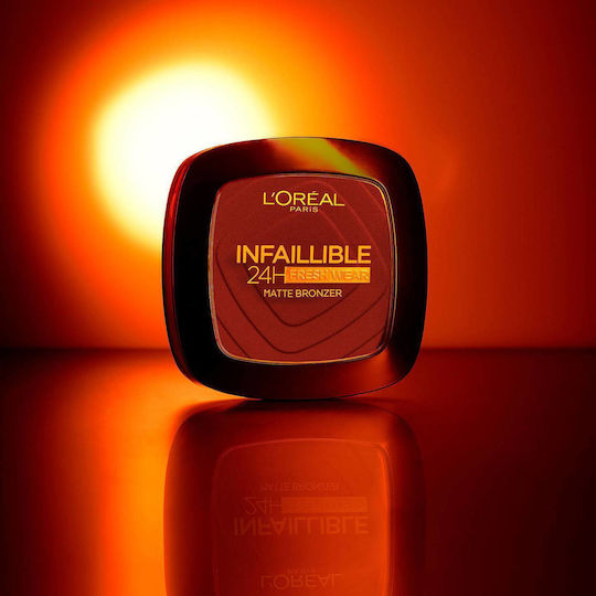 L'Oreal Paris Infallible 24H Fresh Wear Matte Bronzer Bronzing Powder 350 Medium 9gr