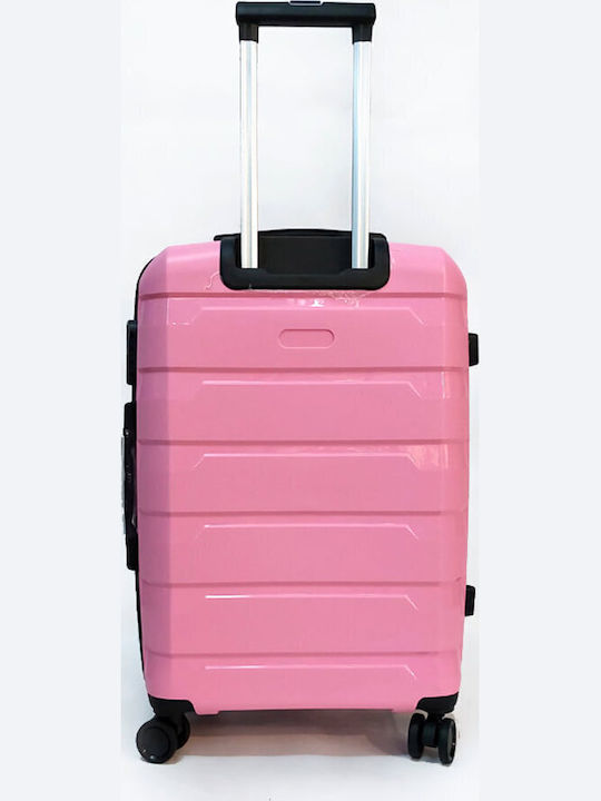 Diplomat Set The Seagull Collection Hard Pink Suitcases Max Height 66cm With 4 Wheels Set 2pcs