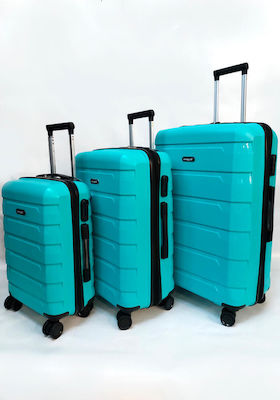 Diplomat Seagull Travel Suitcases Hard Light Blue with 4 Wheels Set 3pcs