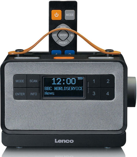 Lenco PDR-065 Επιτραπέζιο Ραδιόφωνο Επαναφορτιζόμενο DAB+ με Bluetooth Μαύρο