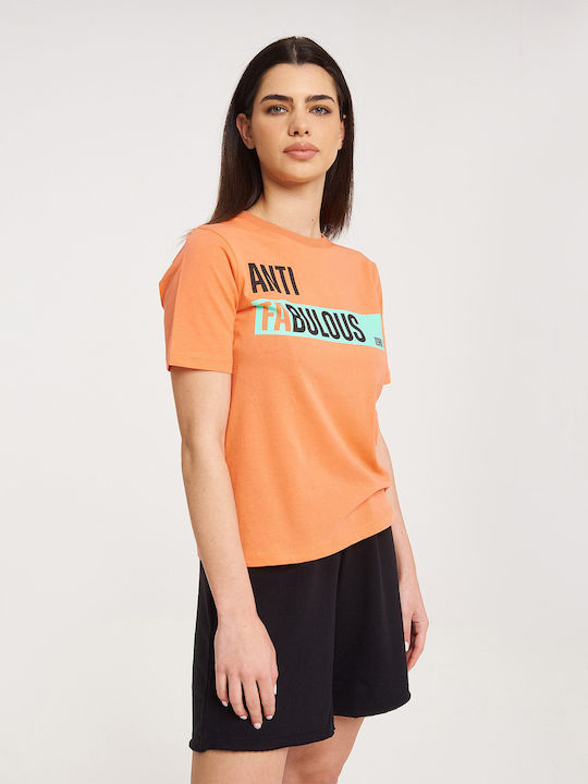 Aiko Γυναικείο T-shirt Πορτοκαλί