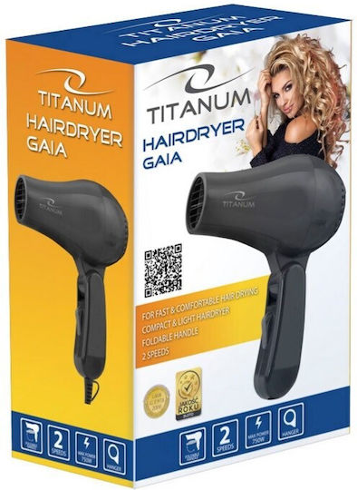 Esperanza Titanium Πιστολάκι Μαλλιών Ταξιδίου 750W TBH003K