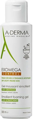 A-Derma Exomega Emollient Foaming Gel Gel for the Body Suitable for Atopic Skin 500ml