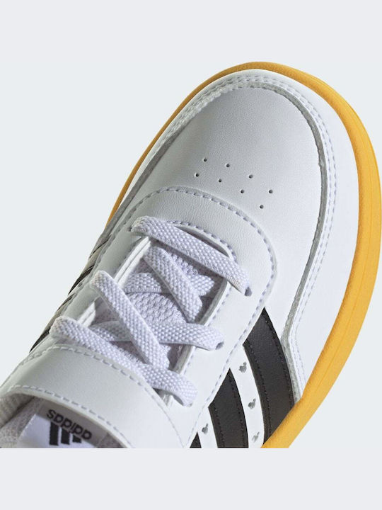 Breaknet x Disney Mickey Mouse Kids Sneakers with Scratch Cloud White / Core Black / Bold Gold
