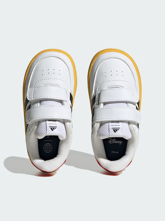 Adidas Παιδικά Sneakers Breaknet x Disney Mickey Mouse με Σκρατς Cloud White / Core Black / Bold Gold