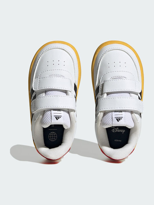 Breaknet x Disney Mickey Mouse Kids Sneakers with Scratch Cloud White / Core Black / Bold Gold