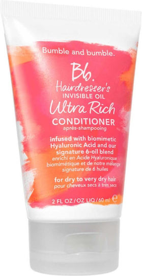 Bumble and Bumble Invisible Oil Ultra Rich Conditioner Ενυδάτωσης για Όλους τους Τύπους Μαλλιών 60ml