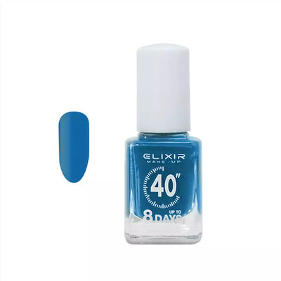 Elixir 40″ Up To 8 Days Gloss Nail Polish Blue 168 13ml