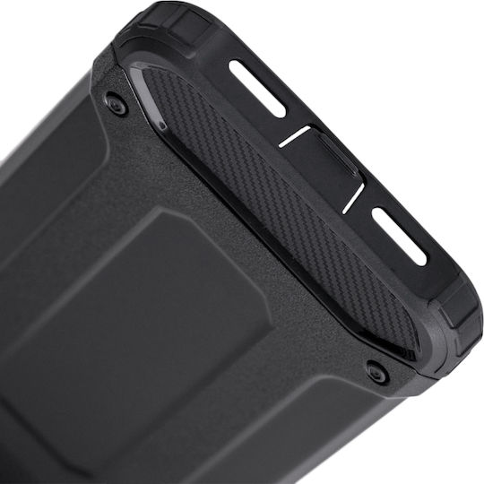 Techsuit Hybrid Back Cover Πλαστικό / Σιλικόνης Μαύρο (Huawei P20 Pro)