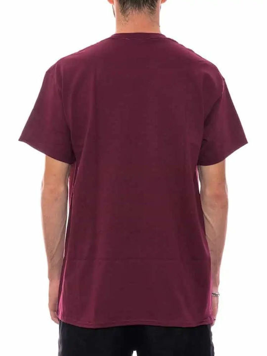 Thrasher Skate Mag T-shirt Bărbătesc cu Mânecă Scurtă Burgundy