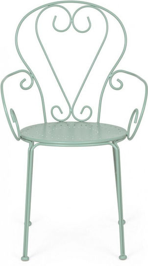 Wrought Iron Chair Metallic Etienne Veraman 49x49x89cm