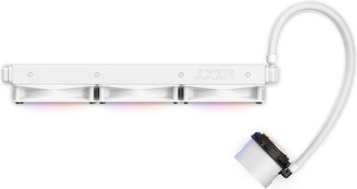 NZXT Kraken 360 RGB Wasserkühlung für Prozessor Dreifacher Ventilator 120mm für Sockel AM4/AM5/1700/1200/115x Weiß