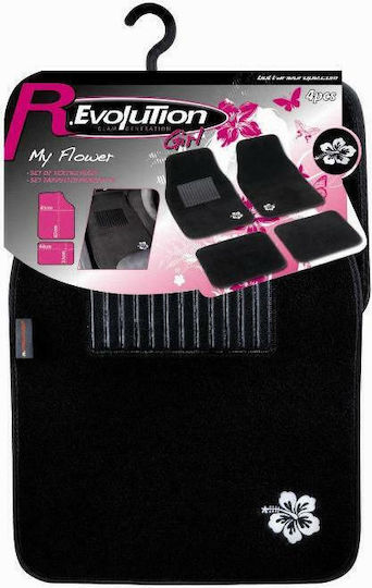 Bottari Set of Front and Rear Mats 4pcs Black