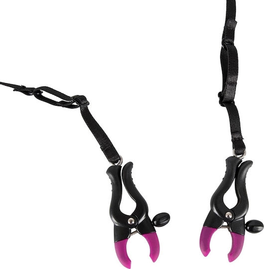 You2Toys Șnur Perlat Cleme din Silicon Lenjerie Intimă Neagră