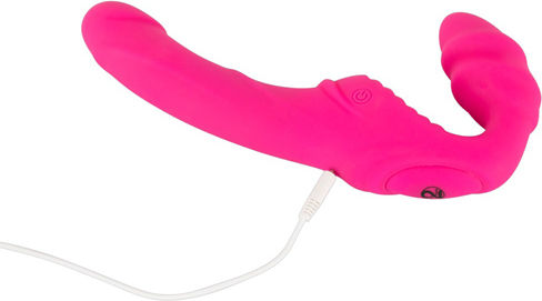 You2Toys Strapless Strap On με Dildo με Δόνηση σε Ροζ Χρώμα