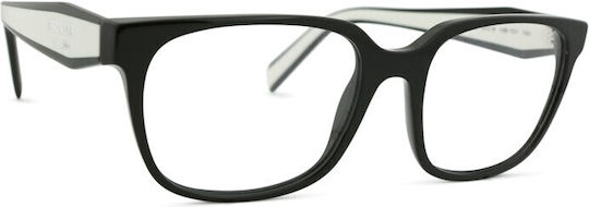 Prada Plastic Eyeglass Frame Black PR17ZV 1AB1O1